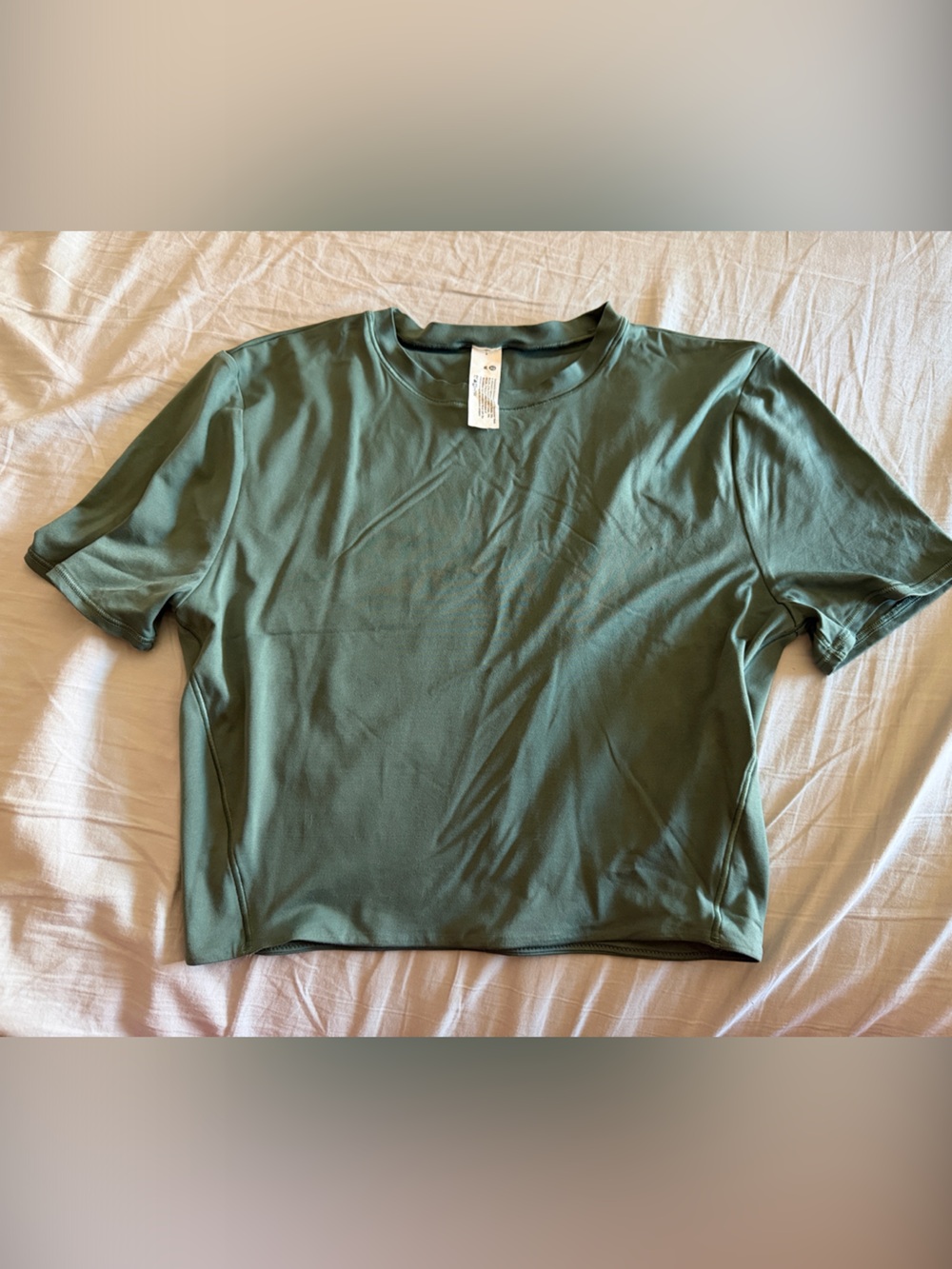 lululemon Wundermost Cropped T Medium Dark Forest